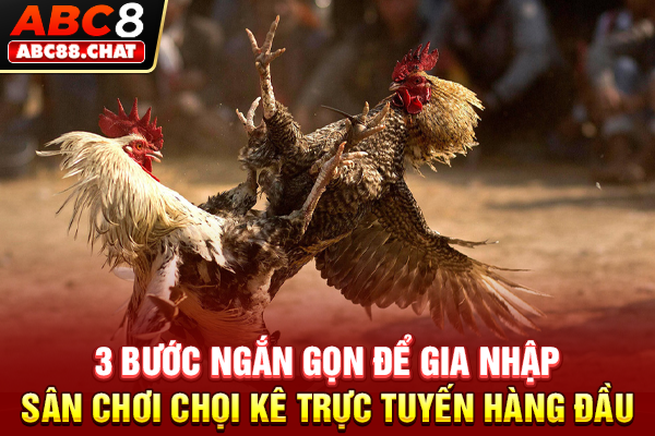 3 bước ngắn gọn để gia nhập sân chơi chọi kê trực tuyến hàng đầu